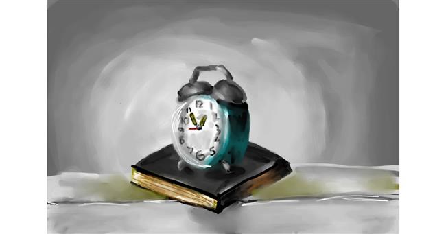 Drawing of Alarm clock by Mia