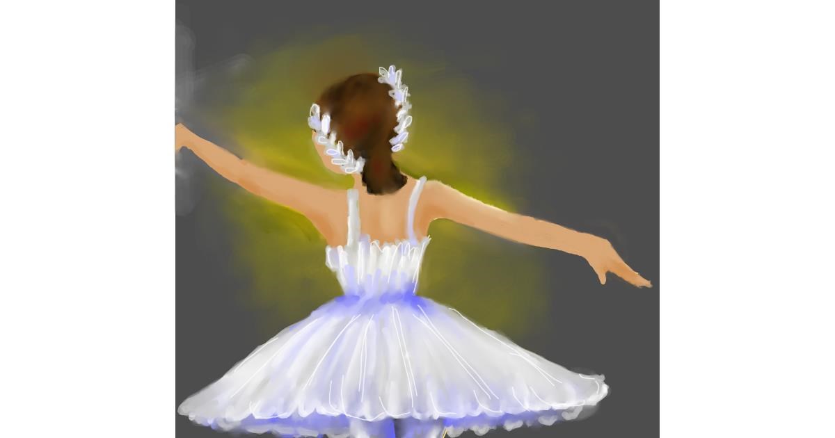 Drawing of Ballerina by Poopy Pants Mc’Gee