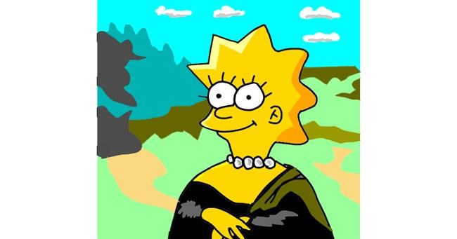 Drawing of Lisa Simpson by Dreamer