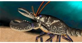 Hummer-Zeichnung von Temüjin