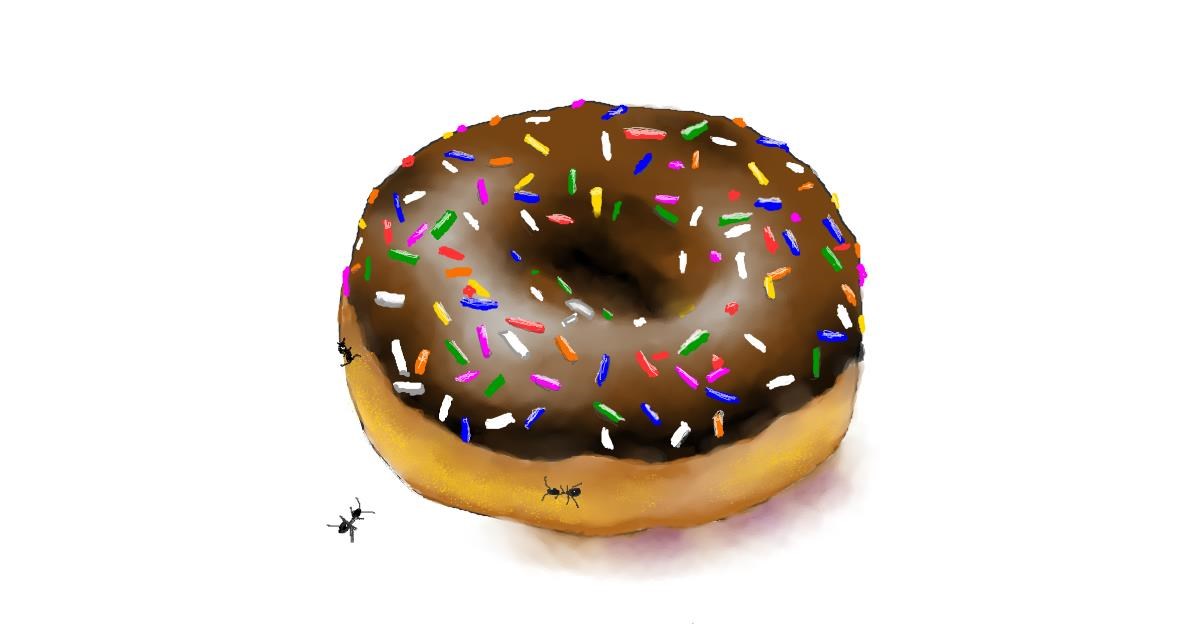 Drawing of Donut by Cec