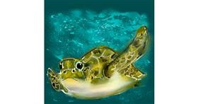 Drawing of Sea turtle by Eclat de Lune