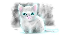 Drawing of Kitten by Barnowl