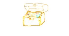 Drawing of Treasure chest by Alice