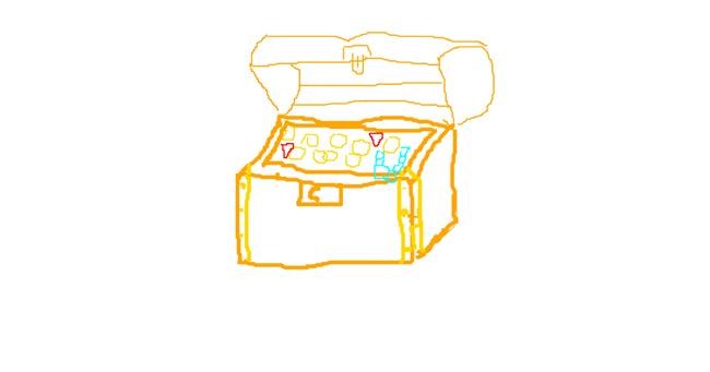 Drawing of Treasure chest by Alice