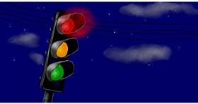 Drawing of Traffic light by Eclat de Lune