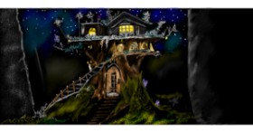 Drawing of Treehouse by Çhåching
