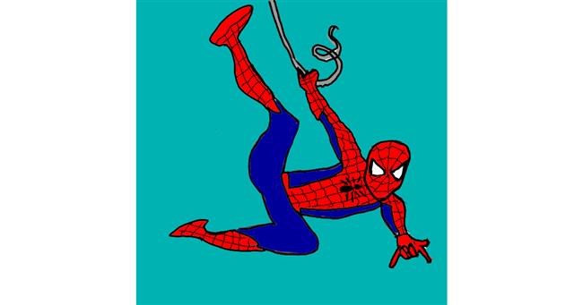 Drawing of Spiderman by MaRi