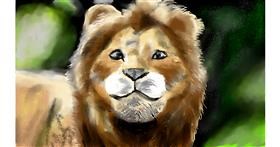 Drawing of Simba (Lion King) by AYAN