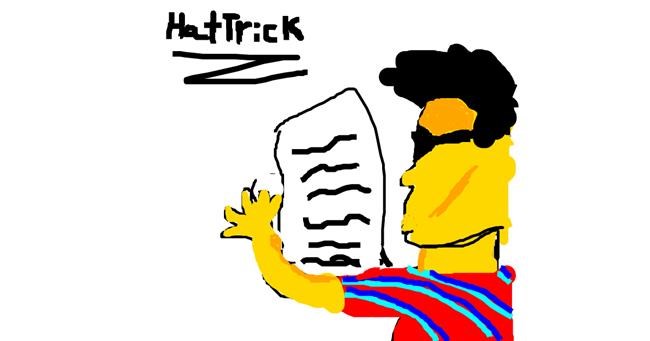 Drawing of Newspaper by HATTRICK