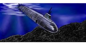 Drawing of Submarine by Chaching