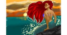 Drawing of Mermaid by Humo de copal