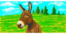 Drawing of Donkey by shiNIN