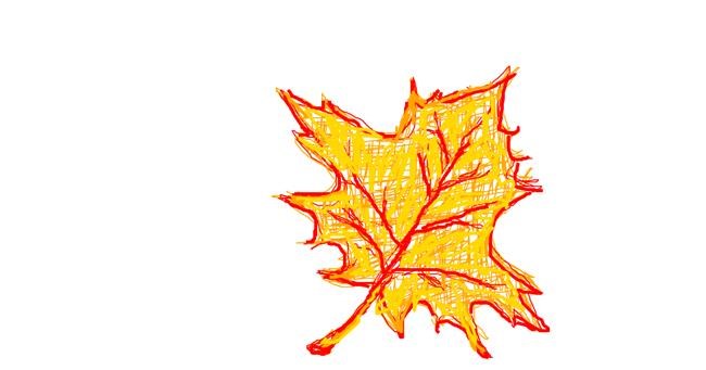 Drawing of Leaf by bloop