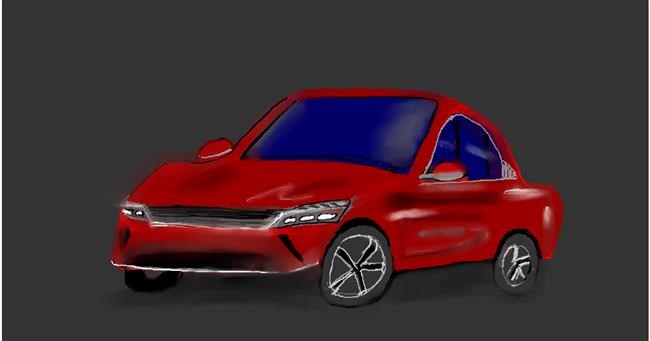 Drawing of Car by Maggy