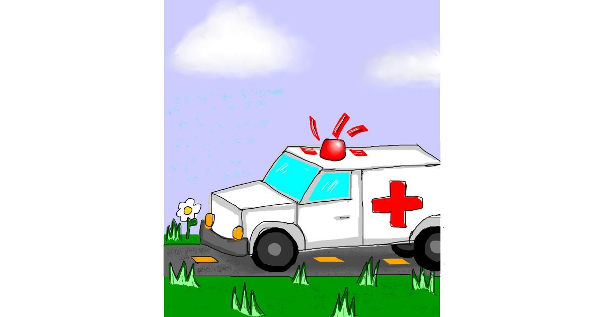 Drawing of Ambulance by Vallerian