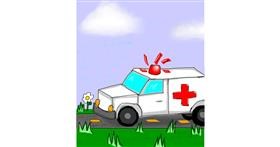 Drawing of Ambulance by Vallerian
