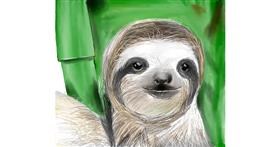 Drawing of Sloth by Lou