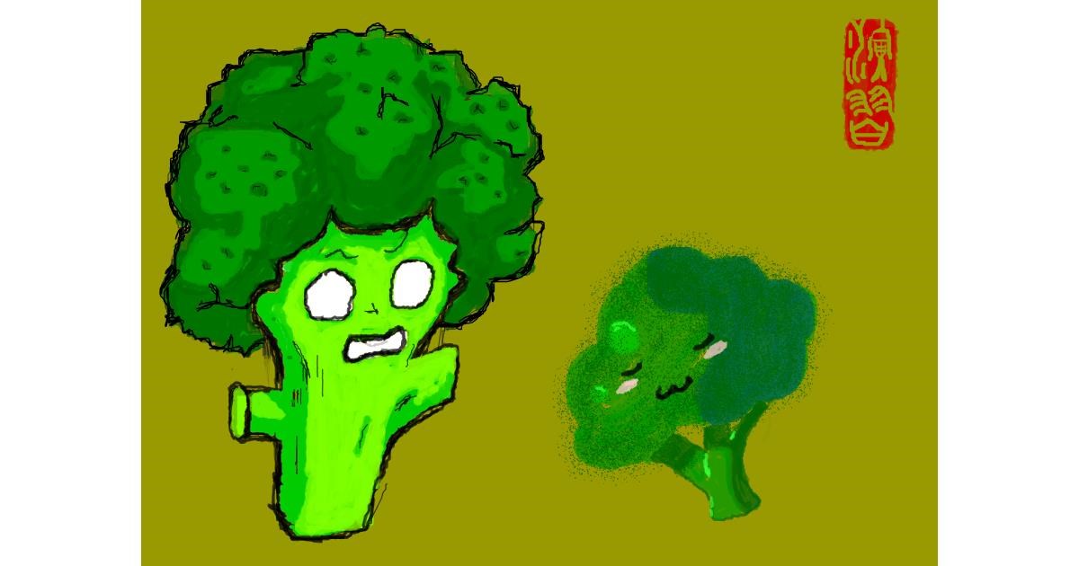 Drawing of Broccoli by 𝐓𝐎𝐏𝑅𝑂𝐴𝐶𝐻™