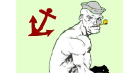 Drawing of Popeye by 𝐓𝐎𝐏𝑅𝑂𝐴𝐶𝐻™