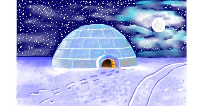 Drawing of Igloo by GJP