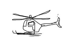 Drawing of Helicopter by m