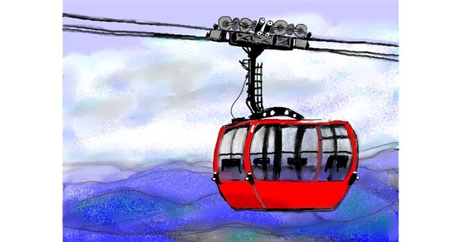 Drawing of Cable car by SAM AKA MARGARET 🙄
