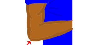 Drawing of Elbow by Vicki