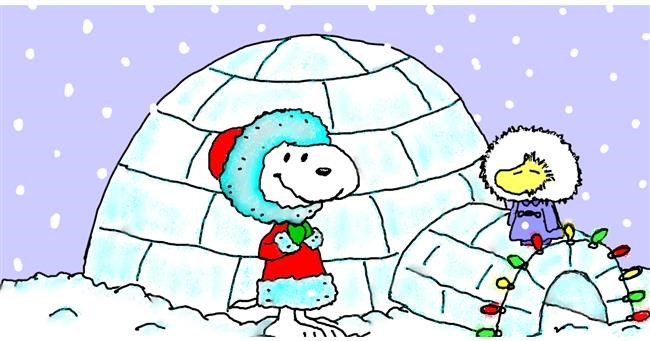 Drawing of Igloo by InessA