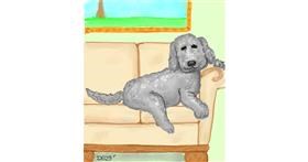 Drawing of Couch by GreyhoundMama