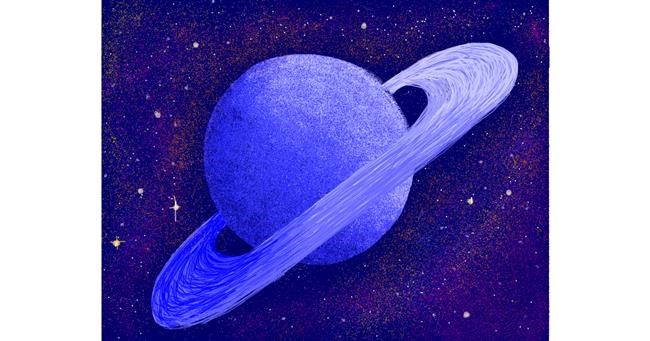 Drawing of Saturn by Darta