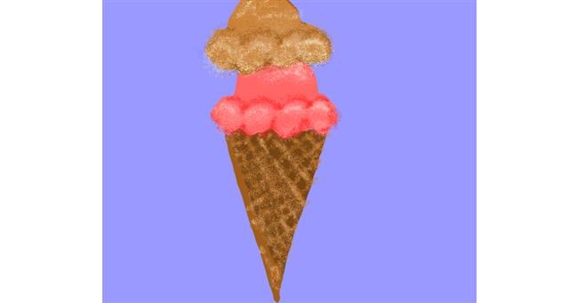 Drawing of Ice cream by Cherri