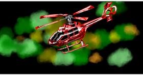 Drawing of Helicopter by Eclat de Lune