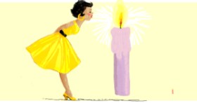 Drawing of Candle by Helena