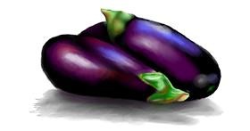 Drawing of Eggplant by Sjkdovey