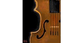 Drawing of Violin by GreyhoundMama