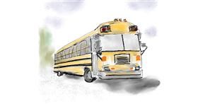 Drawing of Bus by Chipakey