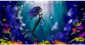 Drawing of Mermaid by Eclat de Lune