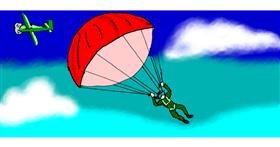 Drawing of Parachute by Kim