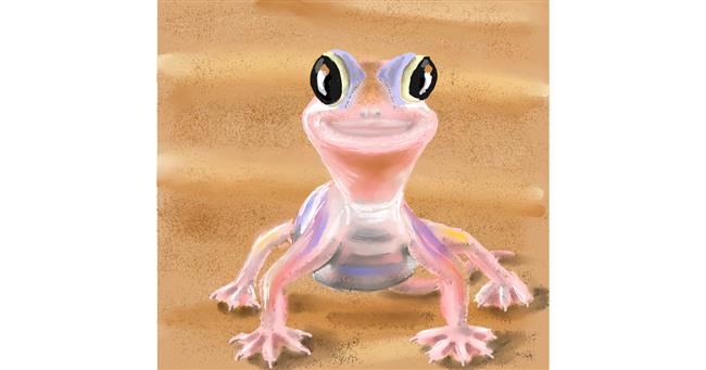 Drawing of Lizard by Andromeda