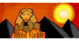 Drawing of Sphinx by DebbyLee