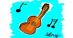 Drawing of Guitar by mary