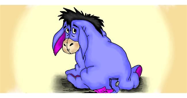 Drawing of Donkey by N