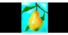 Drawing of Pear by Soraya