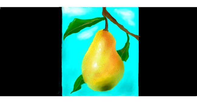 Drawing of Pear by Soraya