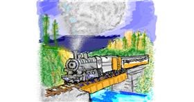 Drawing of Train by Mercy