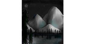 Drawing of Mountain by Jade