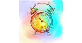 Drawing of Alarm clock by Keke •_•