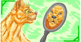 Drawing of Mirror by LinBlin