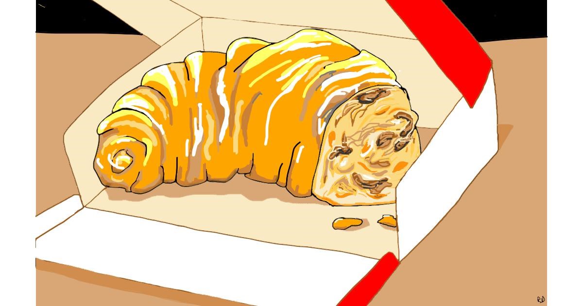 Pogledajte Kako Flowerpot Crta Kroasan